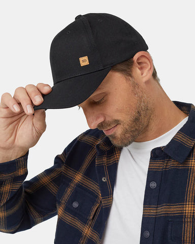 Tentree Cork Icon Elevation Hat - Meteorite Black