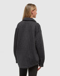 Tentree Dunes Shacket - Meteorite Black Heather