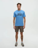TenTree Lake Life Logo T-Shirt - Blue Lagoon/Graphite