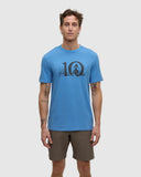 TenTree Lake Life Logo T-Shirt - Blue Lagoon/Graphite