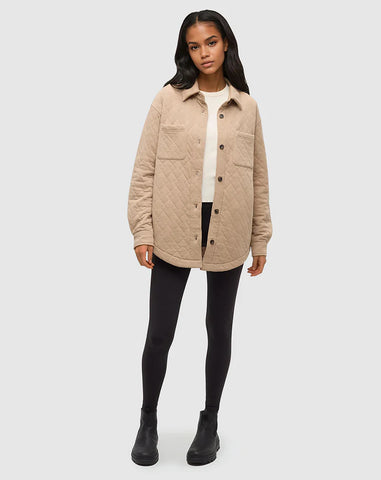 Tentree Dunes Shacket - Birchwood Heather