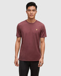 Tentree Men's Baker T-shirt - Deep Burgundy Heather