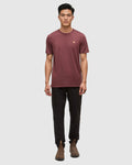 Tentree Men's Baker T-shirt - Deep Burgundy Heather
