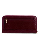 Guess Adelard Slg Large Zip Around - Burgundy