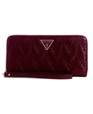 Guess Adelard Slg Large Zip Around - Burgundy