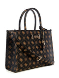 Guess Silia 2 Comp Tote Bag - Espresso Logo