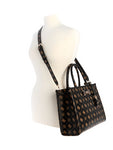 Guess Silia 2 Comp Tote Bag - Espresso Logo