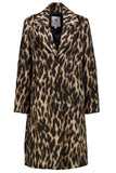 Garcia Printed Coat - Brown