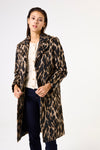 Garcia Printed Coat - Brown