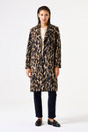 Garcia Printed Coat - Brown
