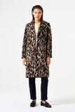 Garcia Printed Coat - Brown