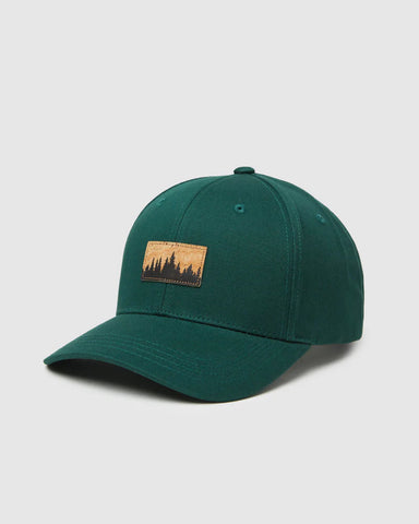 Tentree Juniper Cork Patch Elevation Hat - Forest Pine/Cork Patch