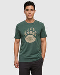 Tentree Bear Claw T-shirt - Forest Pine Heather/Birchwood