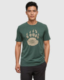 Tentree Bear Claw T-shirt - Forest Pine Heather/Birchwood