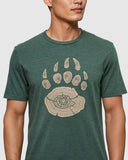 Tentree Bear Claw T-shirt - Forest Pine Heather/Birchwood