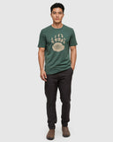Tentree Bear Claw T-shirt - Forest Pine Heather/Birchwood