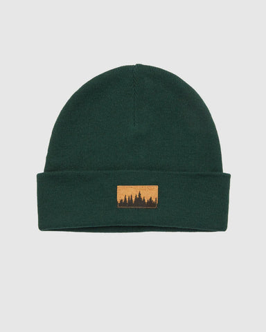 Tentree Kurt Juniper Patch Beanie - Forest Pine/Cork Patch