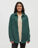 Tentree Dunes Shacket - Forest Pine Heather