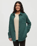 Tentree Dunes Shacket - Forest Pine Heather