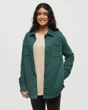 Tentree Dunes Shacket - Forest Pine Heather