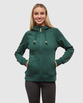 Tentree Women's Elm Zip Hoodie - Forest Pine