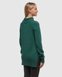 Tentree Spokane Sweater - Forest Pine Heather