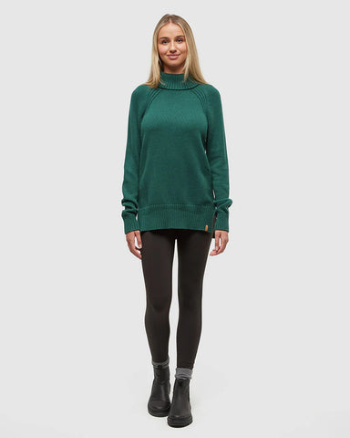 Tentree Spokane Sweater - Forest Pine Heather