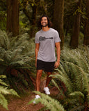 TenTree Summer Guitar T-Shirt - Grey Heather/Meteorite
