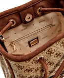 GUESS Samantha Mini Drawstring Bucket- Light Vintage