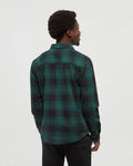 Tentree Forest Flannel Shirt - Forest Pine/Storm Plaid