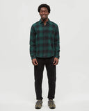 Tentree Forest Flannel Shirt - Forest Pine/Storm Plaid