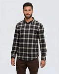 Tentree Kapok Flannel Colville - Warm Oak/Dusk Plaid
