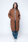 ORB Lynne Chunky Maxi Cardi- Fallen Leaves