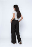 ORB Chloe Wide Leg Pull On Pant- Mini Houndstooth