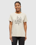 Tentree Automn Flora T-Shirt - Warm Oak/Meteorite Black