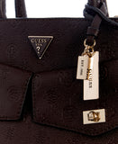 GUESS Blake Large Satchel- Brown