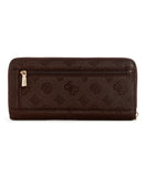 GUESS Blake Large Zip Around Wallet- Brown