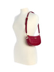 Guess Valla Mini Top Zip Shoulder Bag - Red
