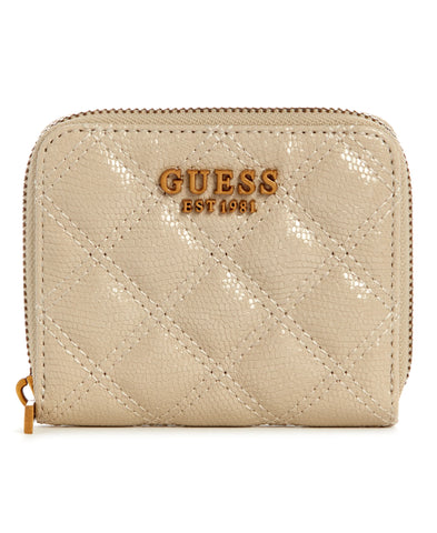 Guess Giully Slg Small Zip Around - Almond