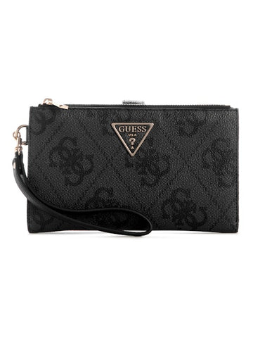 Guess Laurel II SLG DBL Zip Organizer - Coal Logo