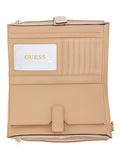 Guess Laurel II SLG DBL Zip Organizer - Latte Logo/Brown