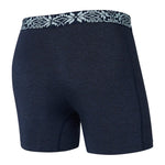 Saxx Vibe Super Soft Boxer Brief - Navy Heather/ Holiday