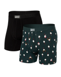 Saxx Ultra Super Soft BB Fly 2PK - Christmas Tee/Black