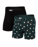 Saxx Ultra Super Soft BB Fly 2PK - Christmas Tee/Black