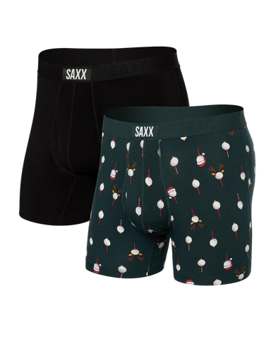 Saxx Ultra Super Soft BB Fly 2PK - Christmas Tee/Black