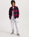 Vans Kids Larkspur Plaid Flannel - Bordeaux Black