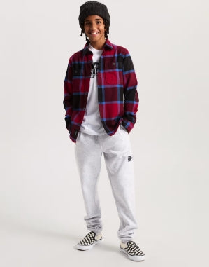 Vans Kids Larkspur Plaid Flannel - Bordeaux Black