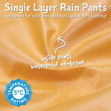 Jan & Jul Puddle-Dry Rain Pants - Black