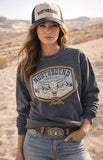 NorthBound Cattle Skull Crewneck