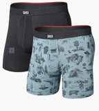 SAXX- 2 Pack Vibe Extra Soft Comfort- Desert Daydream/ Faded Black